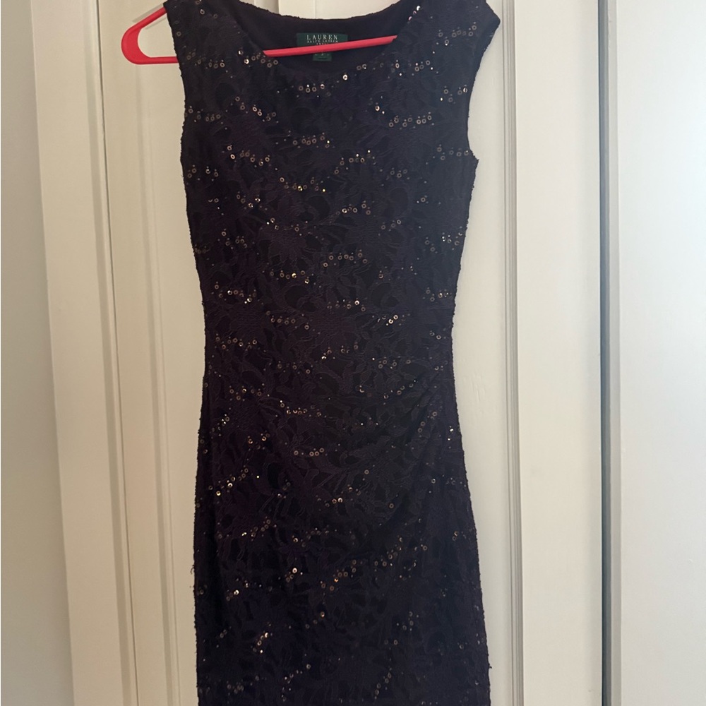 Ralph Lauren Dark Purple Sequin Mini Dress